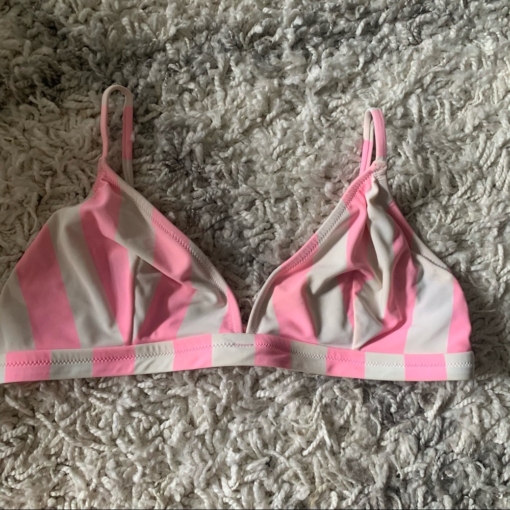 J Crew Striped Bikini Top